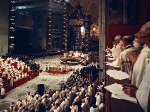 1964-1965: Concile Vatican II, bas. saint Pierre, Rome, Vatican.