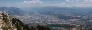 Vue panoramique de Grenoble