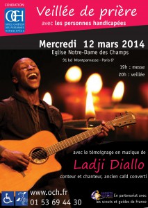 Affiche Veillée de prière OCH Ladji Diallo