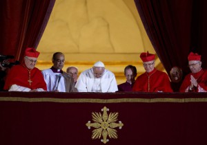 Election pape François - bénédiction - recadrée - ciric- giancarlo giuliani