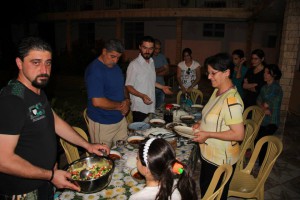 soulémanié familles chrétiennes irakiennes repas