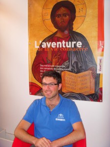 Pierre au Pavillon des vocations à Lourdes