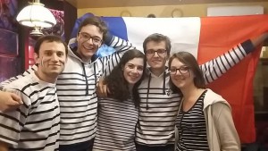 Aumonerie des étudiants de Reims  Cinq membres de l'aumônerie après France-Roumanie